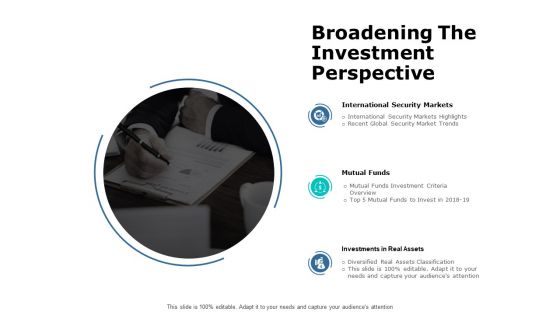 Broadening The Investment Perspective Ppt PowerPoint Presentation Infographics Template