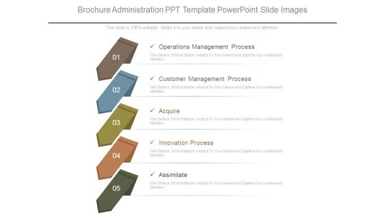 Brochure Administration Ppt Template Powerpoint Slide Images