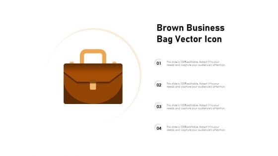 Brown Business Bag Vector Icon Ppt PowerPoint Presentation Professional Rules