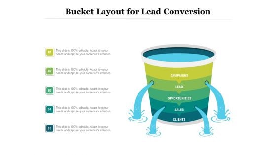 Bucket Layout For Lead Conversion Ppt PowerPoint Presentation Infographics Mockup PDF