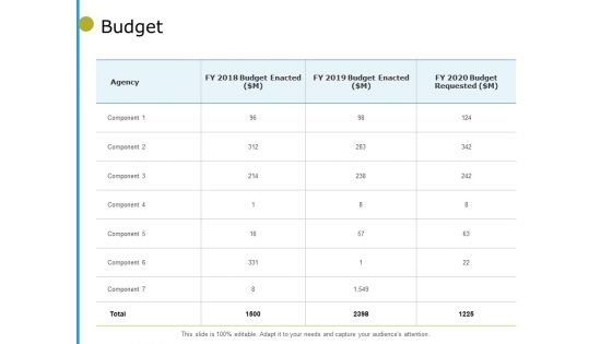 Budget Agency Ppt PowerPoint Presentation Infographic Template Backgrounds