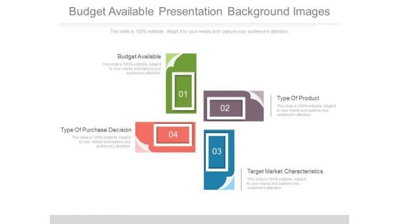 Budget Available Presentation Background Images