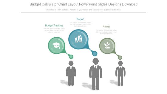 Budget Calculator Chart Layout Powerpoint Slides Designs Download