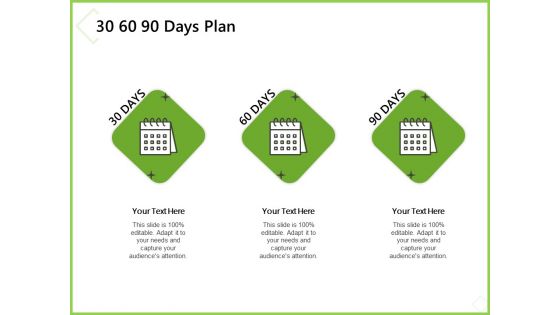 Budget Cost Project Plan 30 60 90 Days Plan Ppt Model Icon PDF