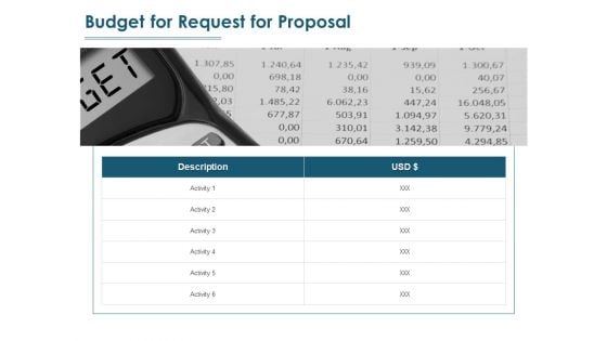 Budget For Request For Proposal Ppt PowerPoint Presentation Icon Guidelines