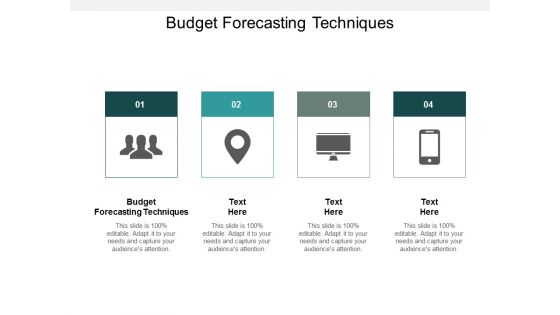 Budget Forecasting Techniques Ppt PowerPoint Presentation Background Cpb