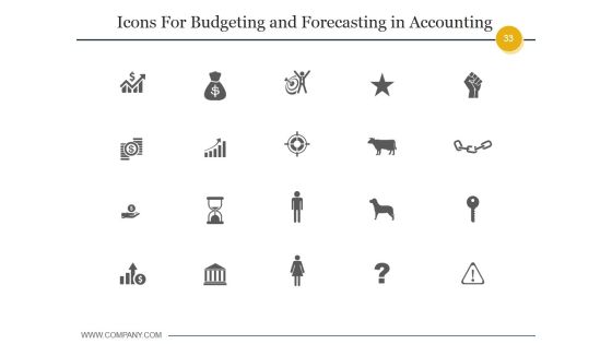 Budgeting And Forecasting In Accounting Ppt PowerPoint Presentation Complete Deck With Slides Slide33