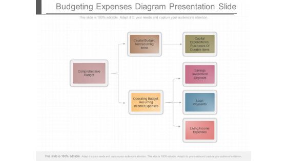 Budgeting Expenses Diagram Presentation Slide Budgeting Expenses Diagram Presentation Slide