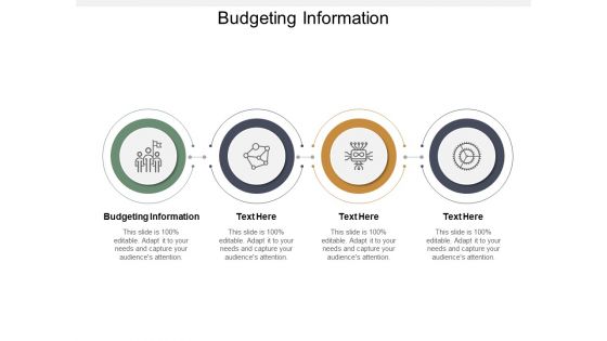 Budgeting Information Ppt PowerPoint Presentation Pictures Smartart Cpb