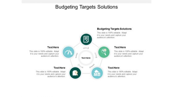 Budgeting Targets Solutions Ppt PowerPoint Presentation Outline Design Ideas Cpb