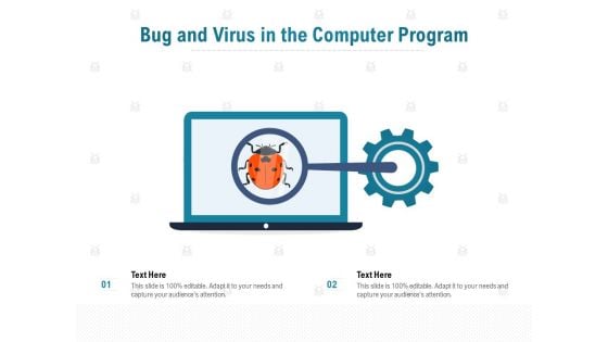 Bug And Virus In The Computer Program Ppt PowerPoint Presentation Layouts Guidelines PDF