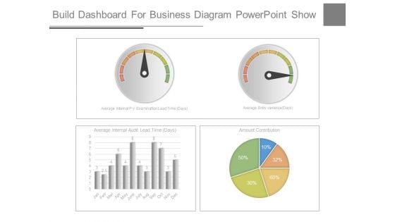 Build Dashboard For Business Diagram Powerpoint Show