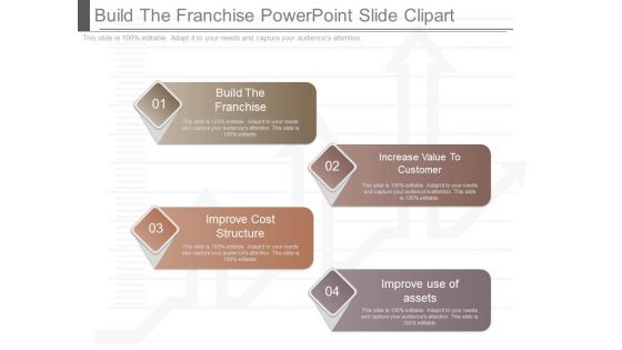 Build The Franchise Powerpoint Slide Clipart