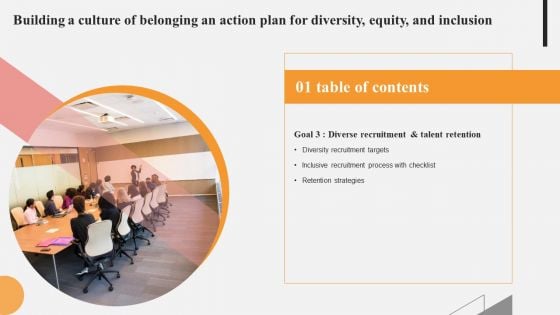 Building A Culture Belonging An Action Plan Diversity Equity Inclusion Table Of Contents Professional PDF