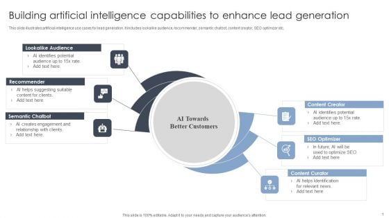 Building Artificial Intelligence Capabilities To Enhance Lead Generation Infographics PDF Building Artificial Intelligence Capabilities To Enhance Lead Generation Infographics PDF