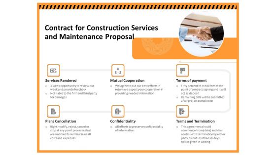 Building Assembly Conservation Solutions Contract For Construction Services And Maintenance Proposal Introduction PDF