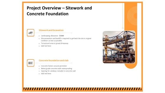 Building Assembly Conservation Solutions Project Overview Sitework And Concrete Foundation Pictures PDF