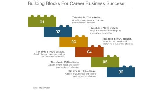 Building Blocks For Career Business Success Powerpoint Slide Download