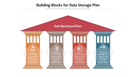 Building Blocks For Data Storage Plan Ppt PowerPoint Presentation Gallery Inspiration PDF