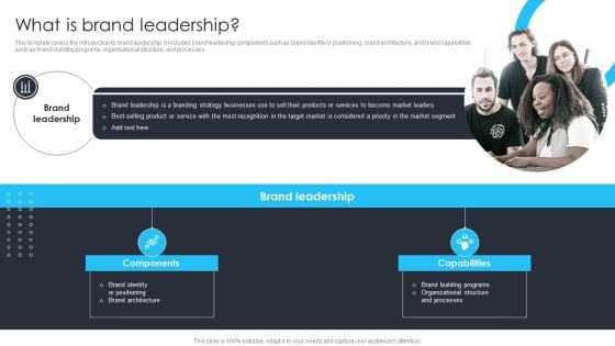 Building Brand Leadership Strategy To Dominate The Market What Is Brand Leadership Wd Infographics PDF