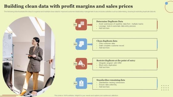 Building Clean Data With Profit Margins And Sales Prices Designs PDF