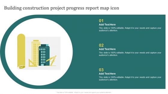 Building Construction Project Progress Report Map Icon Professional PDF