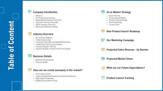 Building Corporate Monopoly Table Of Content Sample PDF Building Corporate Monopoly Table Of Content Sample PDF