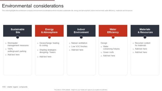 Building Design Firm Details Environmental Considerations Ppt File Show PDF Building Design Firm Details Environmental Considerations Ppt File Show PDF