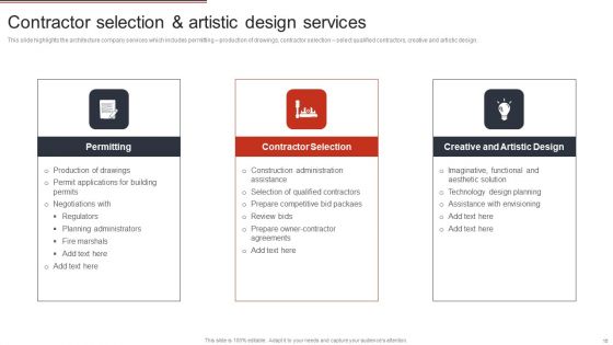 Building Design Firm Details Ppt PowerPoint Presentation Complete Deck With Slides