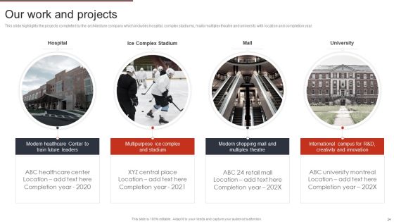Building Design Firm Details Ppt PowerPoint Presentation Complete Deck With Slides Slide24
