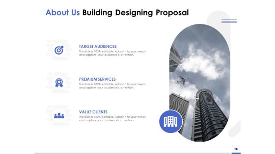 Building Designing Proposal Ppt PowerPoint Presentation Complete Deck With Slides
