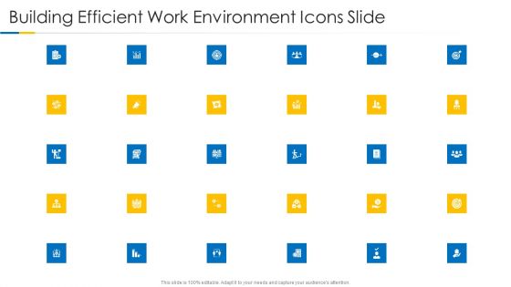 Building Efficient Work Environment Icons Slide Ppt Layouts Background PDF