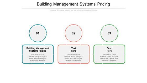 Building Management Systems Pricing Ppt PowerPoint Presentation File Graphics Cpb Pdf