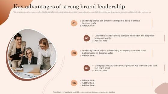 Building Market Brand Leadership Strategies Key Advantages Of Strong Brand Leadership Sample PDF