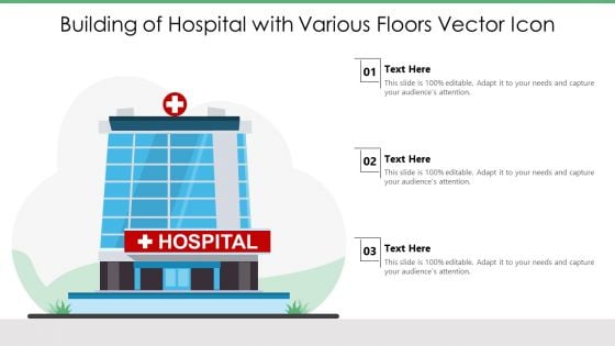 Building Of Hospital With Various Floors Vector Icon Ppt PowerPoint Presentation File Objects PDF