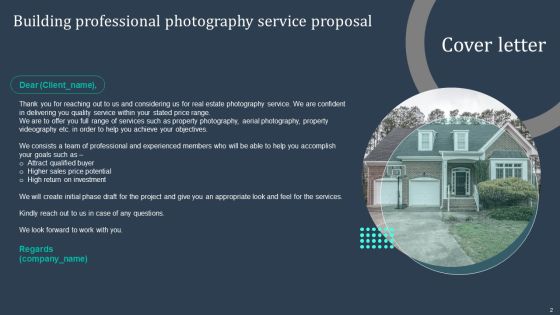 Building Professional Photography Service Proposal Ppt PowerPoint Presentation Complete Deck With Slides Slide02