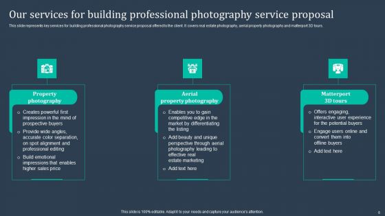 Building Professional Photography Service Proposal Ppt PowerPoint Presentation Complete Deck With Slides
