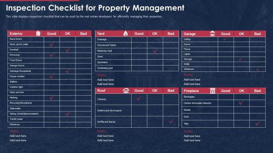 building promotional campaign real estate sales inspection checklist for property management graphics pdf