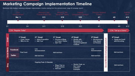 building promotional campaign real estate sales marketing campaign implementation timeline ideas pdf