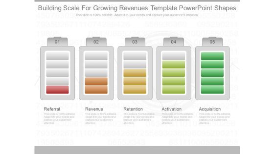 Building Scale For Growing Revenues Template Powerpoint Shapes