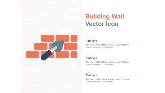 Building Wall Vector Icon Ppt PowerPoint Presentation Portfolio Graphics