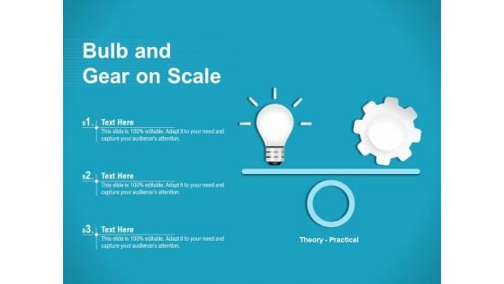 Bulb And Gear On Scale Ppt PowerPoint Presentation Icon Format PDF