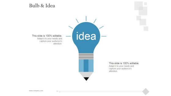 Bulb And Idea Ppt PowerPoint Presentation Example 2015