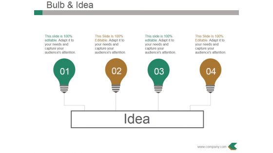 Bulb And Idea Ppt PowerPoint Presentation Infographics Show