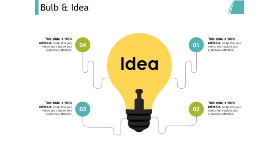 Bulb And Idea Ppt PowerPoint Presentation Model Slideshow