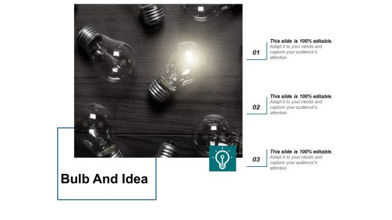 Bulb And Idea Ppt PowerPoint Presentation Portfolio Slide Download