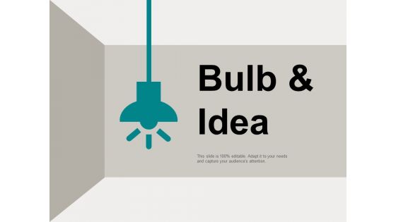 bulb and idea technology marketing ppt powerpoint presentation summary visuals