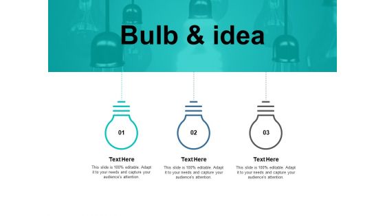 Bulb And Idea Technology Ppt PowerPoint Presentation Infographic Template Shapes