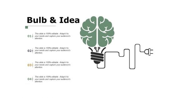 Bulb And Idea Technology Ppt PowerPoint Presentation Show