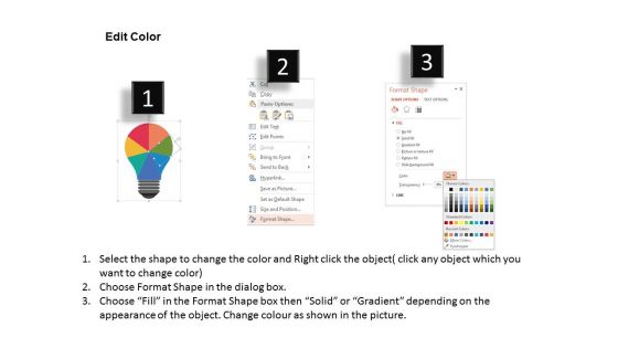 Bulb Diagram With Seven Icons Powerpoint Templates